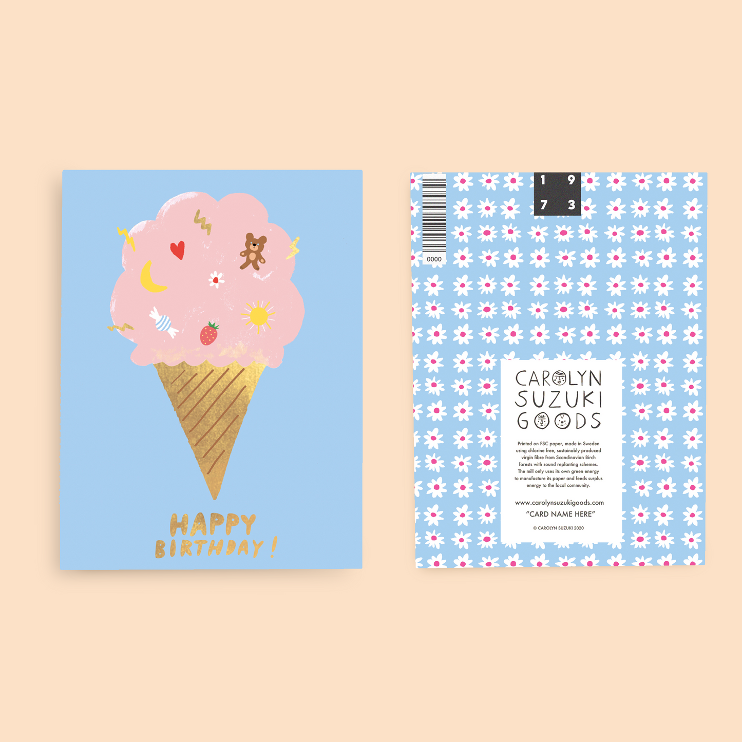 GOOD VIBRATIONS 2020 - Birthday Card