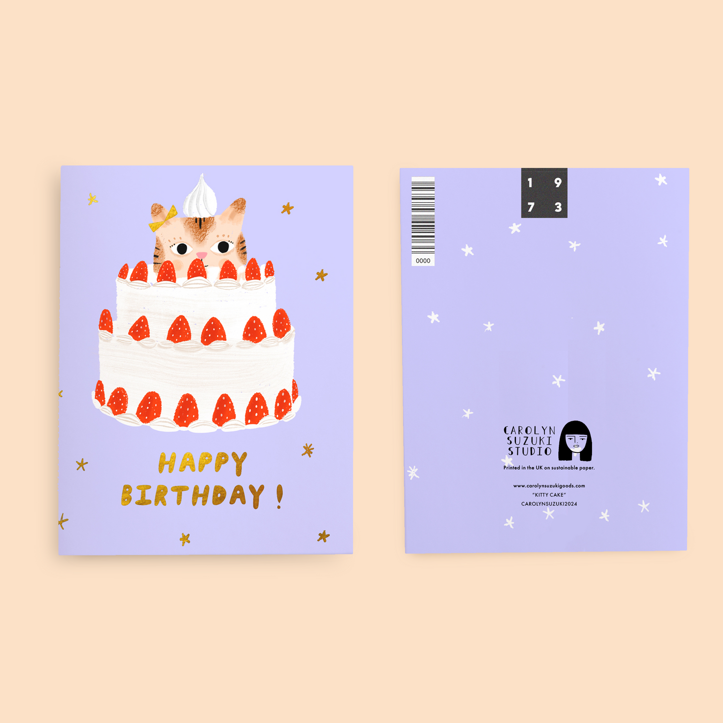 KITTY CAKE - Birthday Card