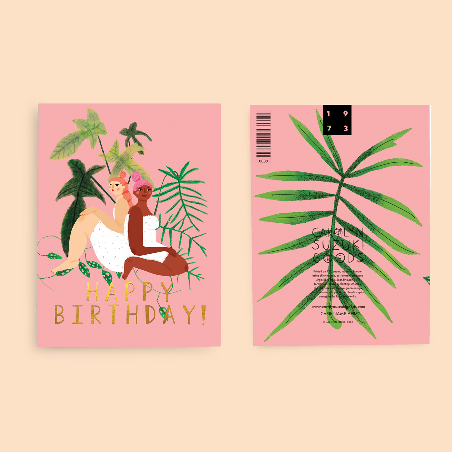 BOTANICAL WOMEN - Birthday Card