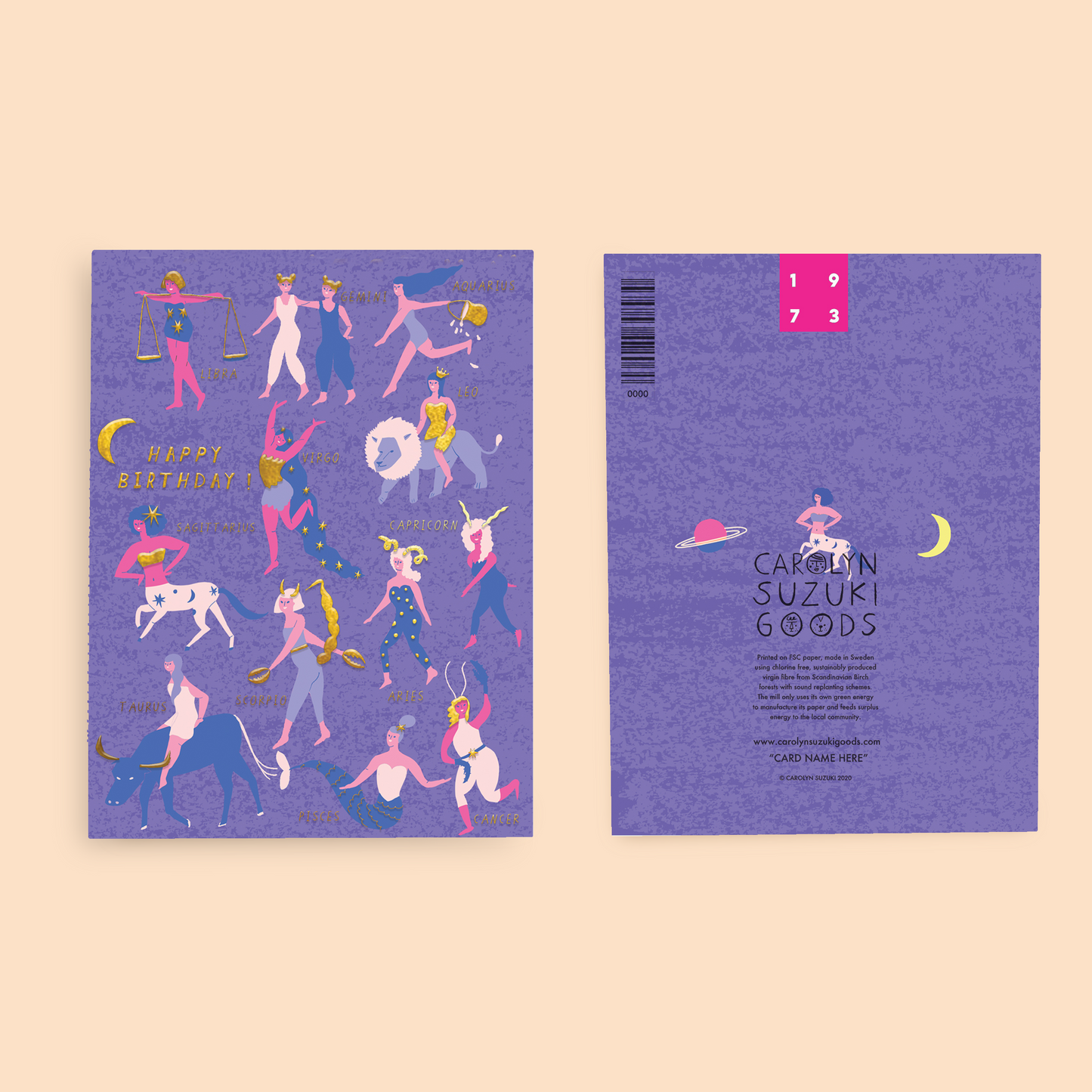 ASTRO FEMMES - Birthday Card