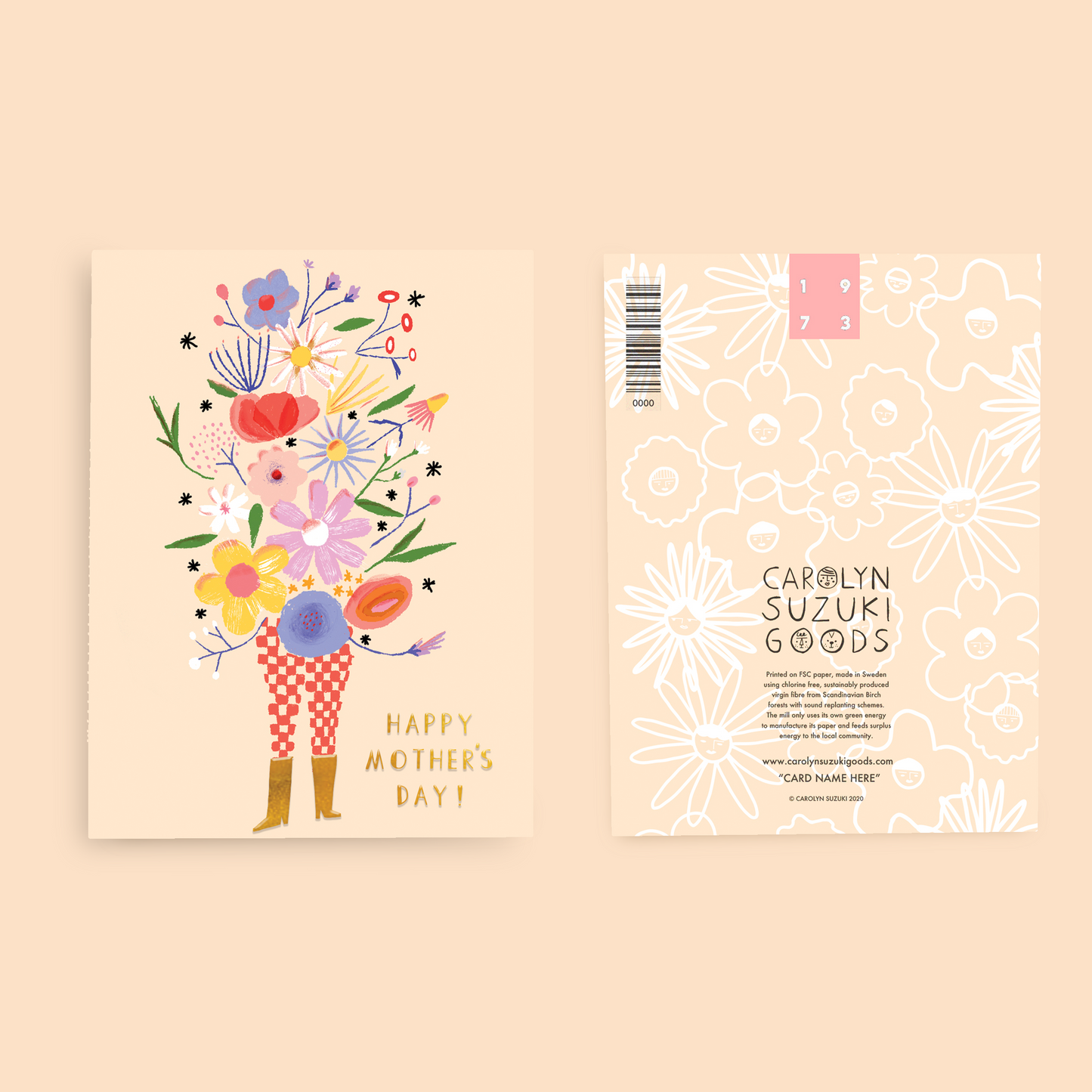 FLOWER TOWER - Mother's Day Card