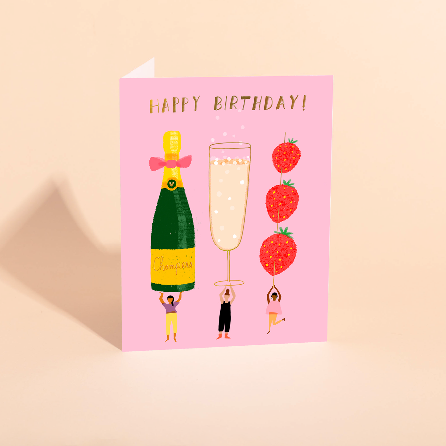 CHAMPAGNE WISHES - Birthday Card
