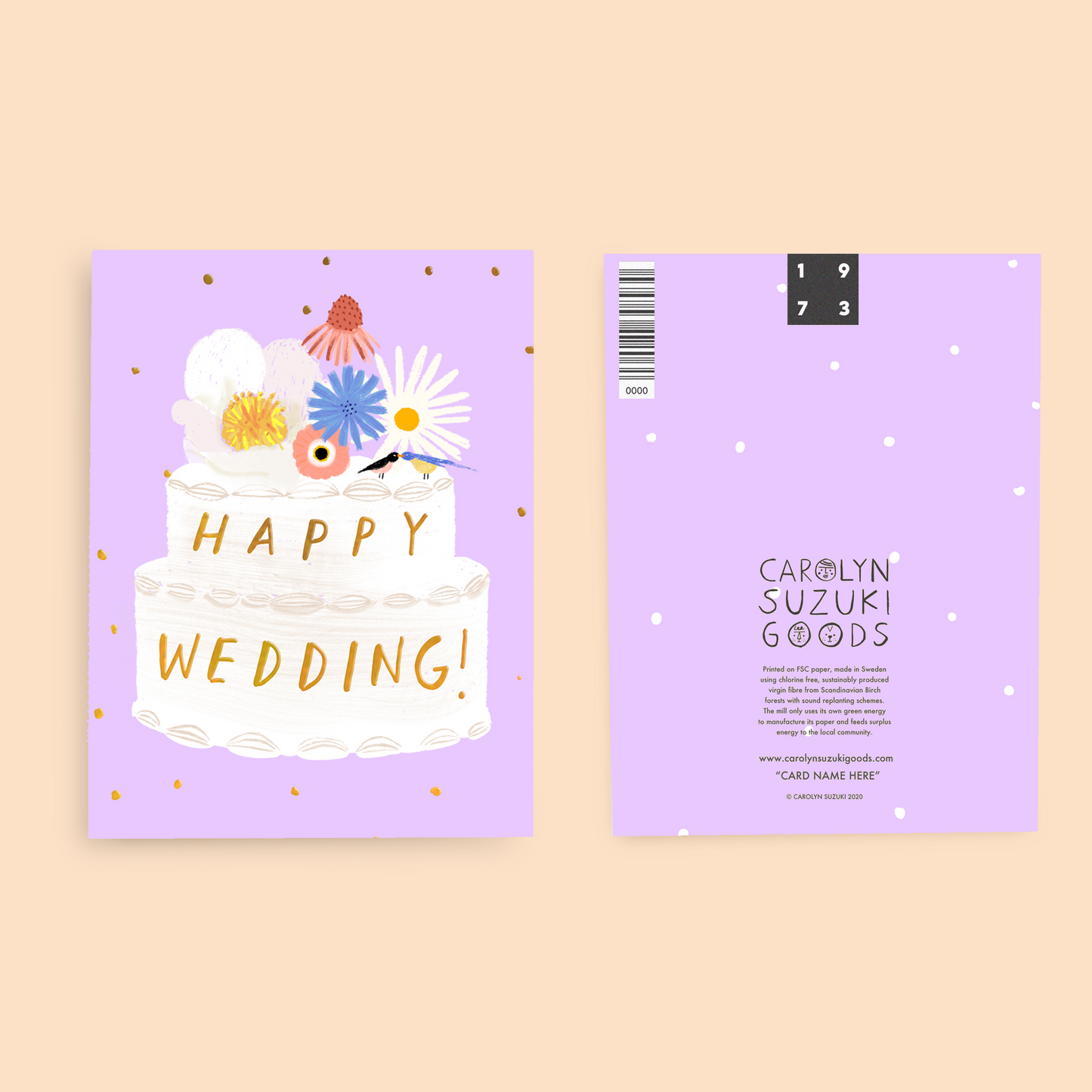 SUGAR UNION - Wedding Card