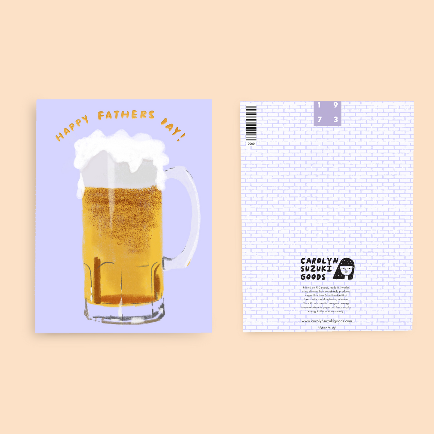 BEER MUG - Father's Day Card