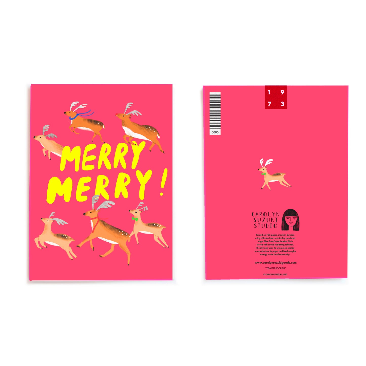 TEAM RUDOLPH - Holiday Card Box Set of 6