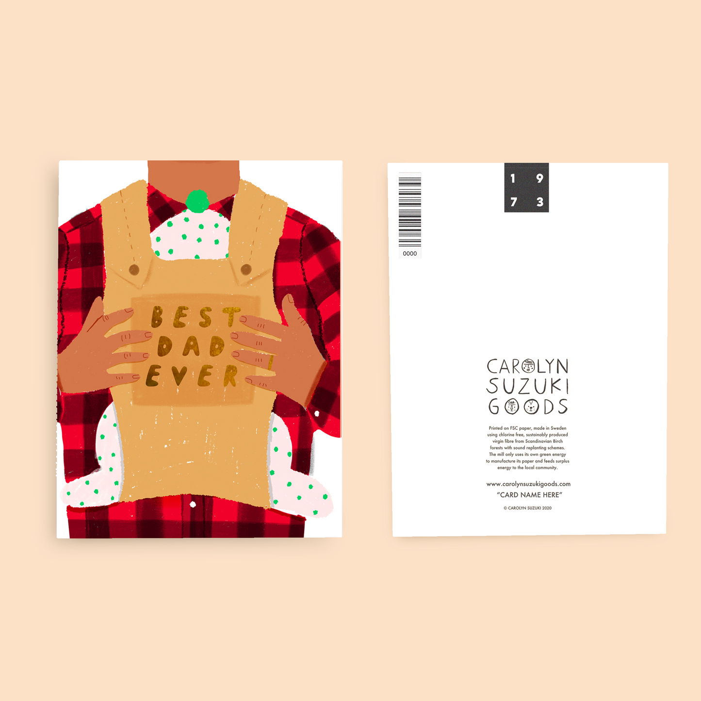 BEST DAD EVER - Father's Day Card