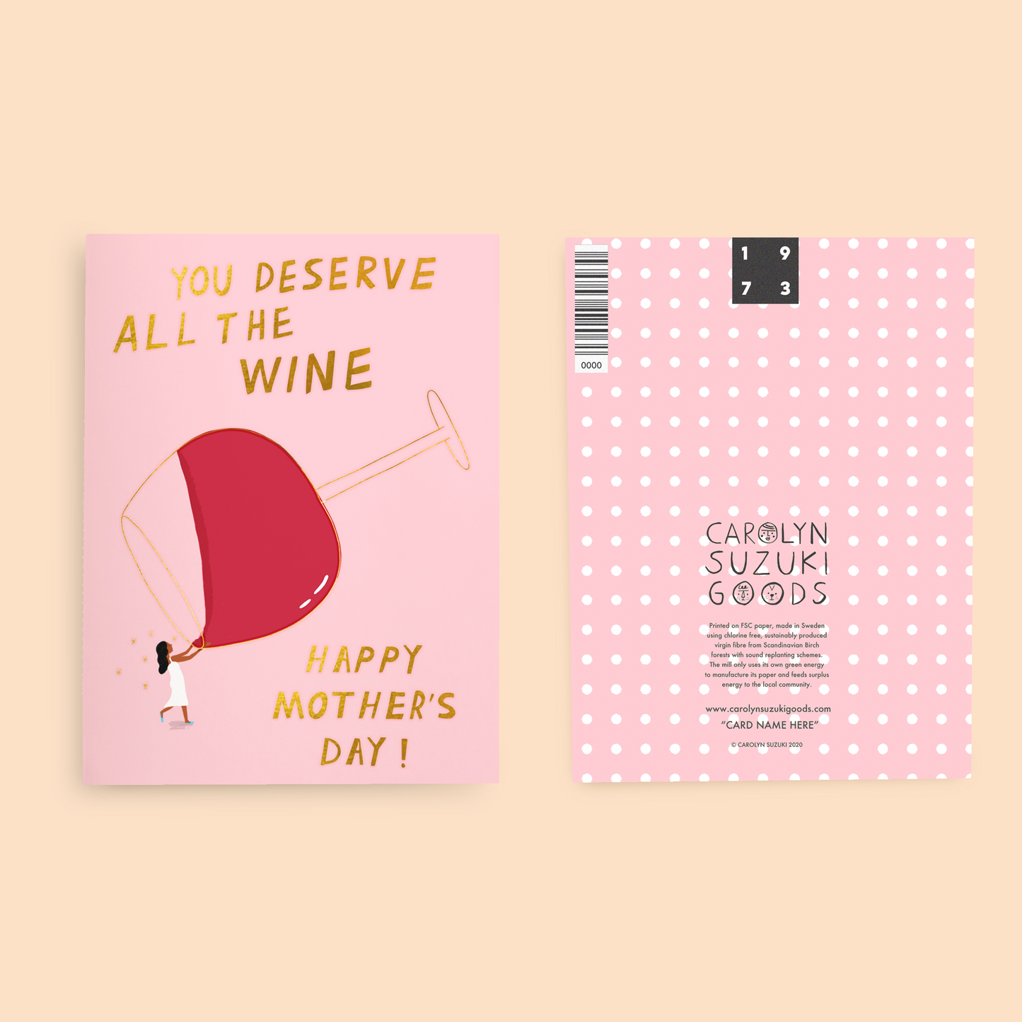 ALL THE VINO - Mother's Day Card