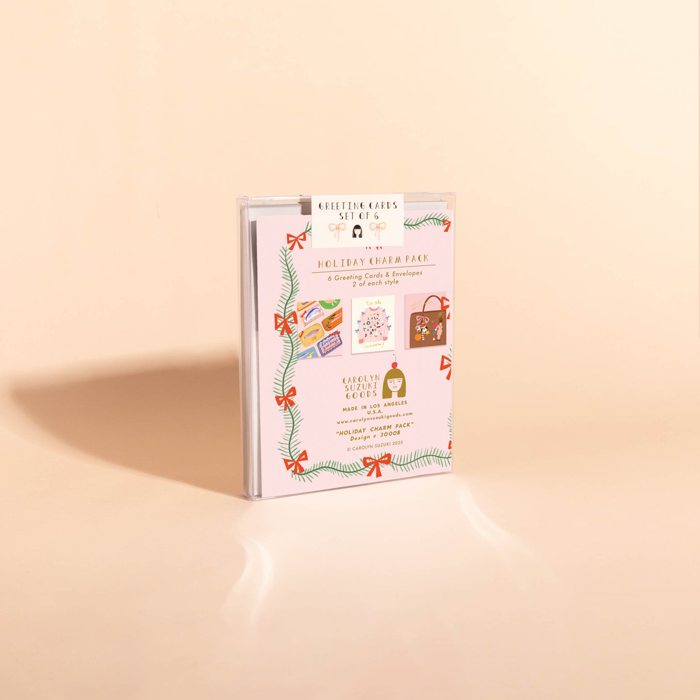 HOLIDAY CHARM PACK - Holiday Card Box Set of 6