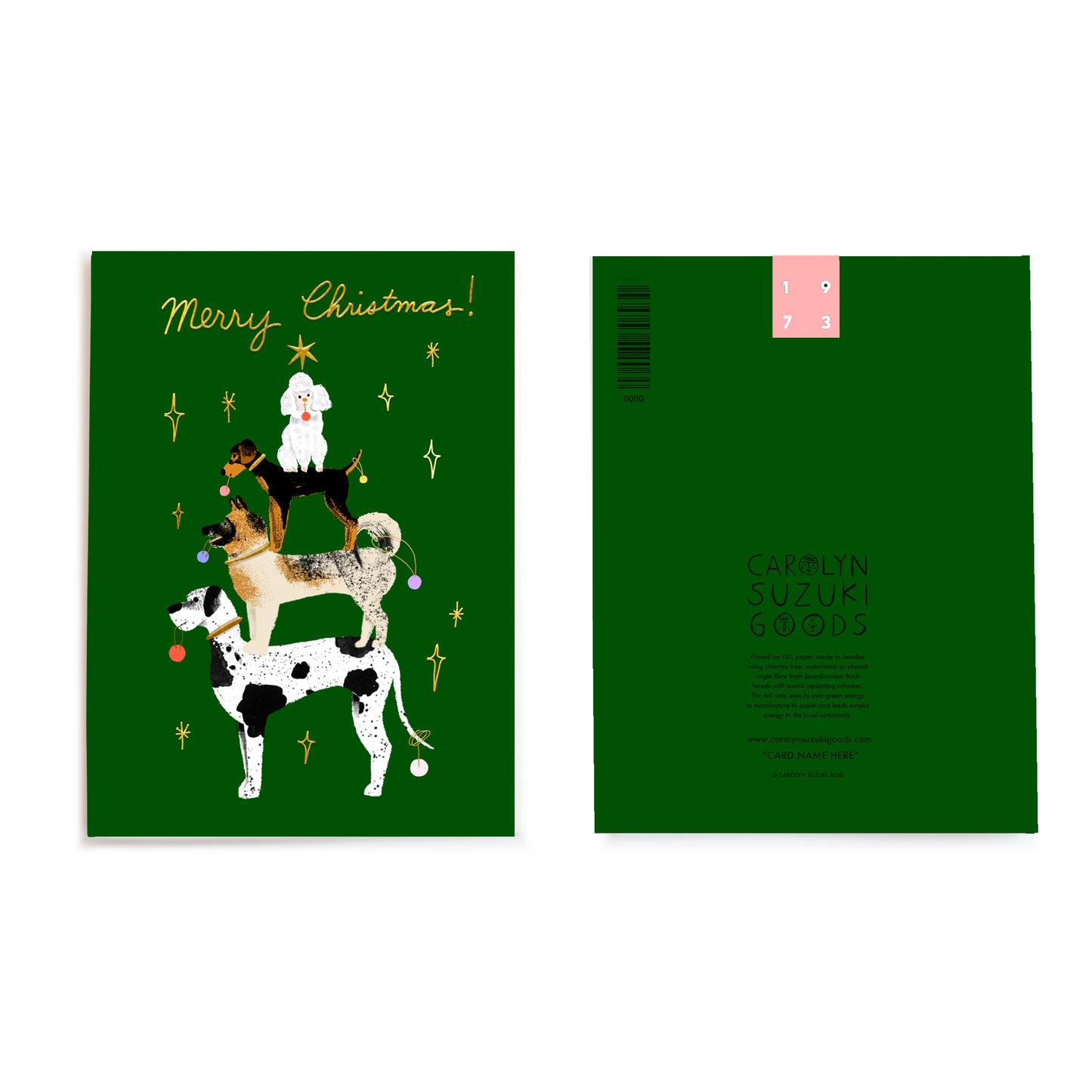 PUP TREE - Holiday Card Box Set of 6