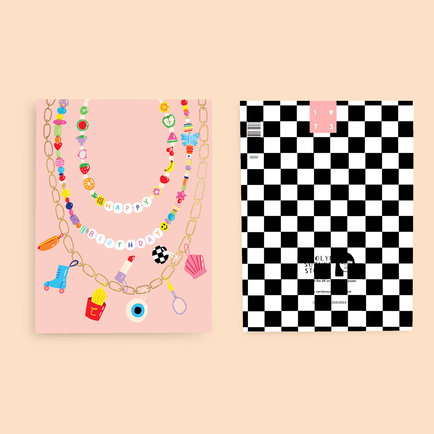 FESTIVAL BEADS - Birthday Card