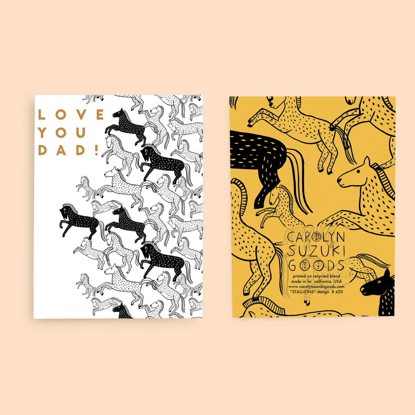 STALLIONS - Father's Day Card