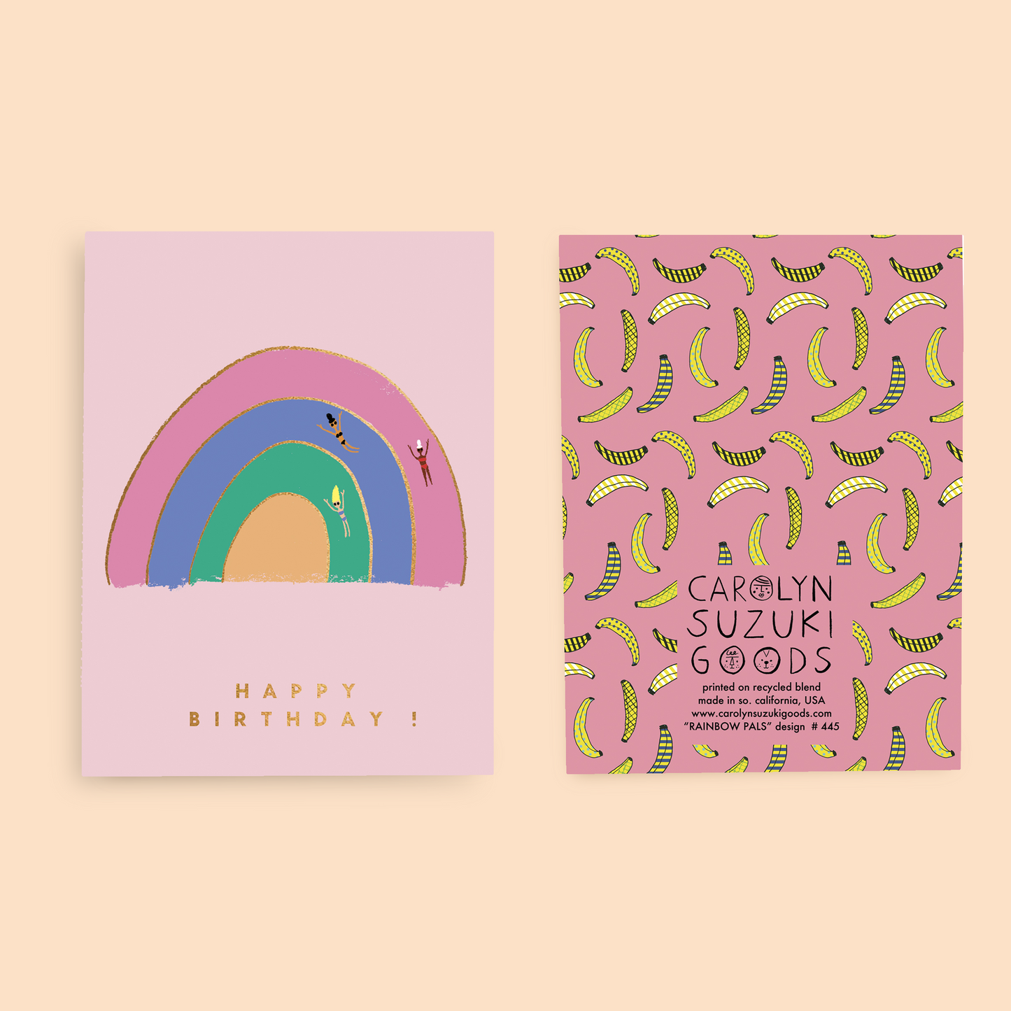 RAINBOW PALS - Birthday Card -DSC