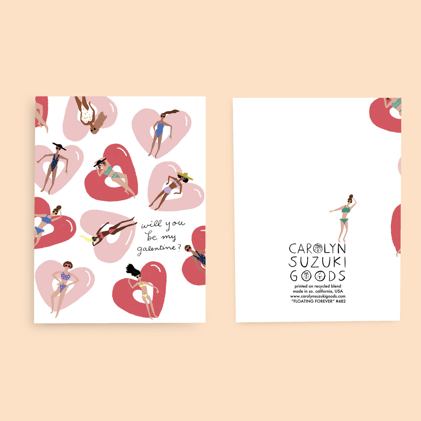 FLOATING FOREVER - Valentine Card - DSC