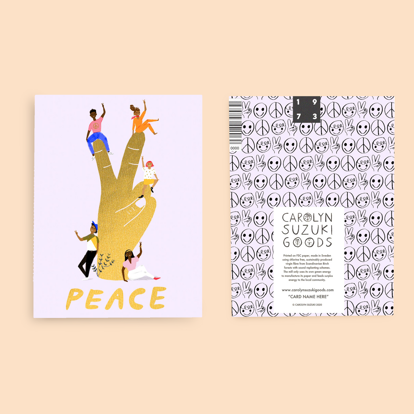 PEACE SCULPTURE - Holiday Card