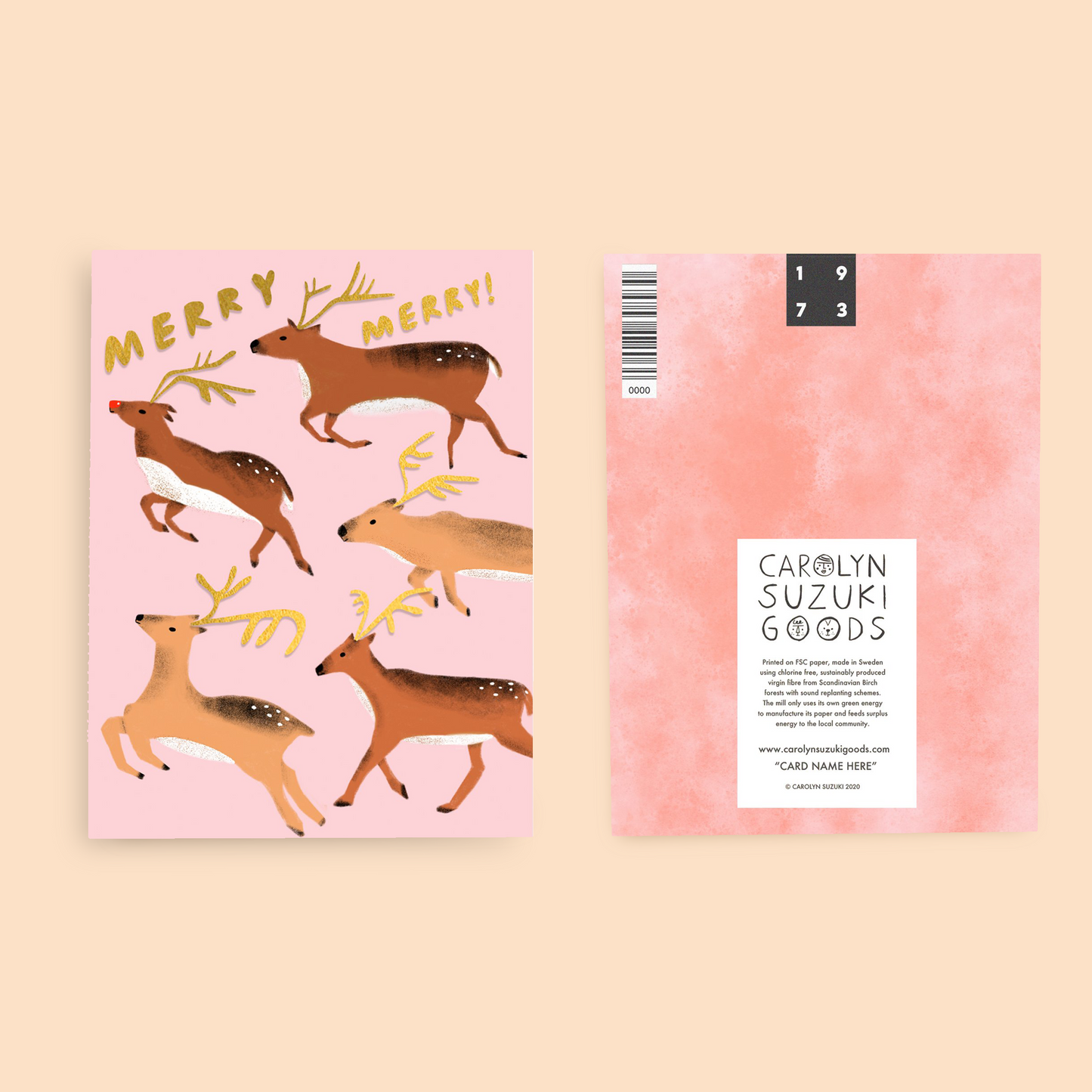 REINDEER GAMES - Holiday Card
