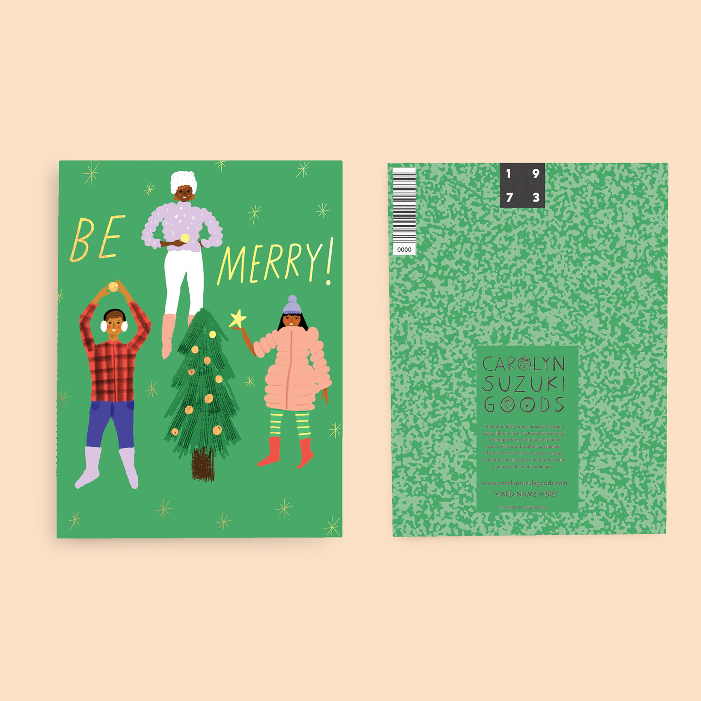 TREE TRIMMING - Holiday Card
