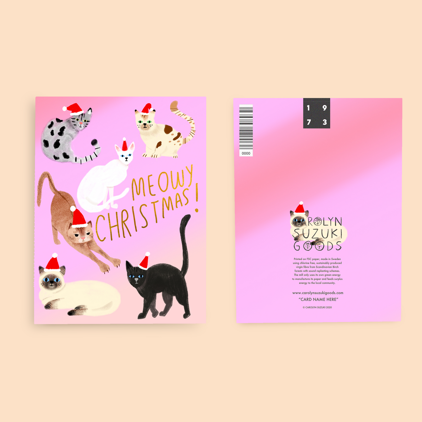 FELINE XMAS - Holiday Card