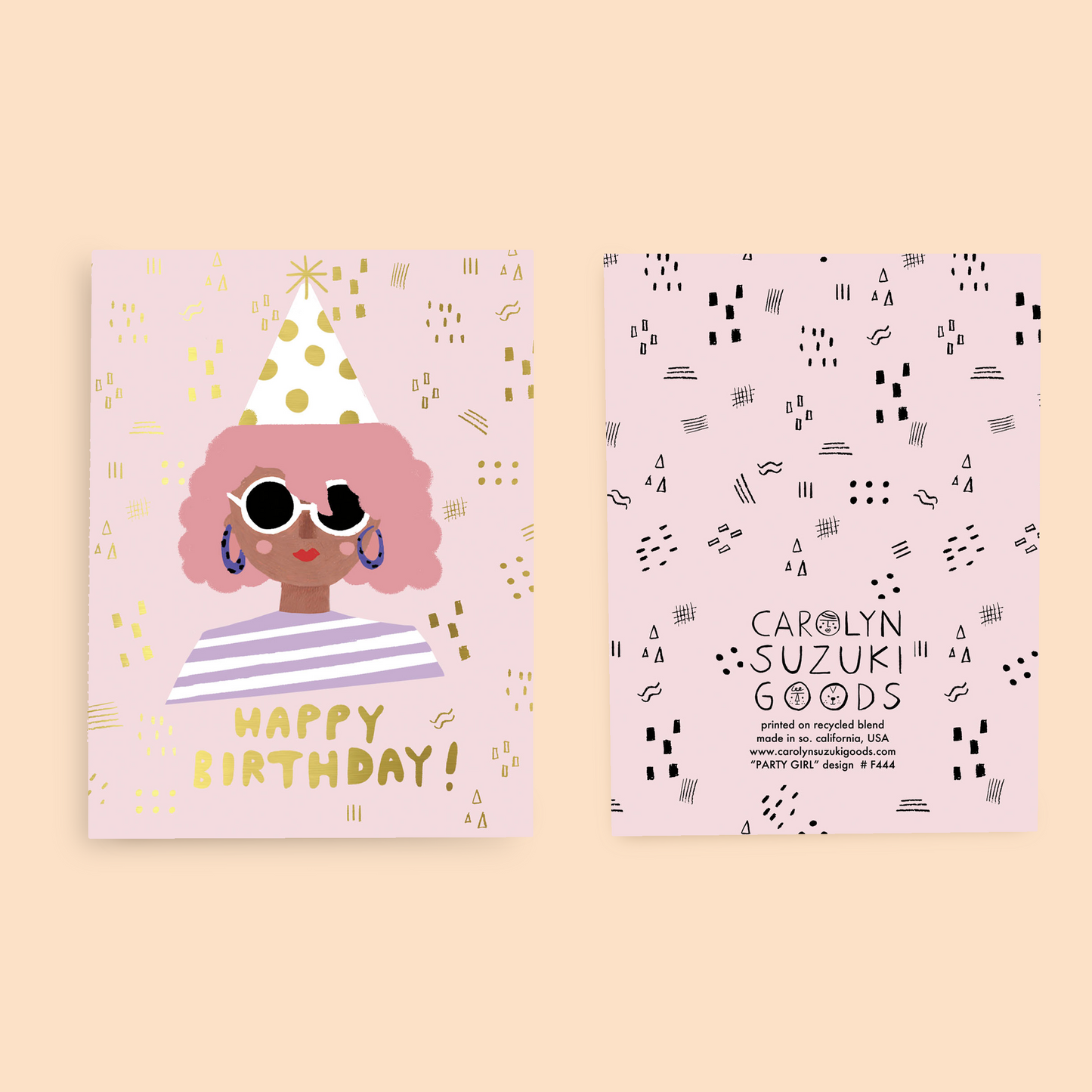 PARTY GIRL - Birthday Card - DSC
