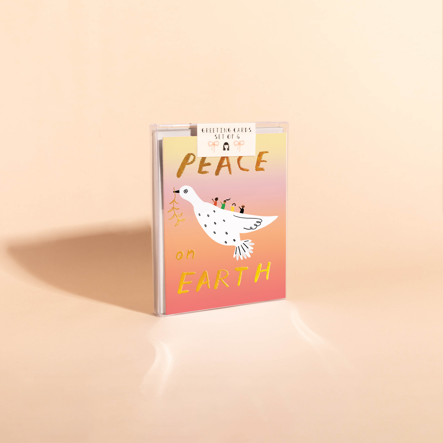 PEACE BIRD 2 - Holiday Card Box Set of 6