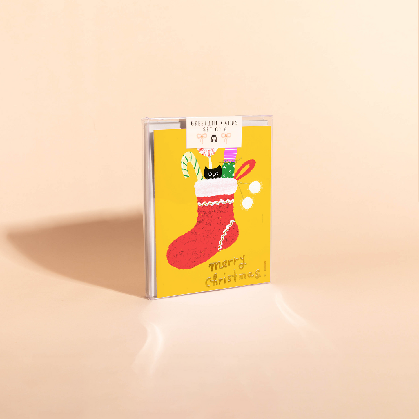 MERRY STOCKING - Holiday Card Box Set of 6