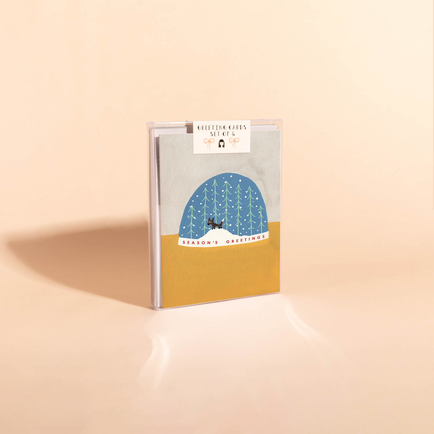 LITTLE SNOW GLOBE - Holiday Card Box Set of 6