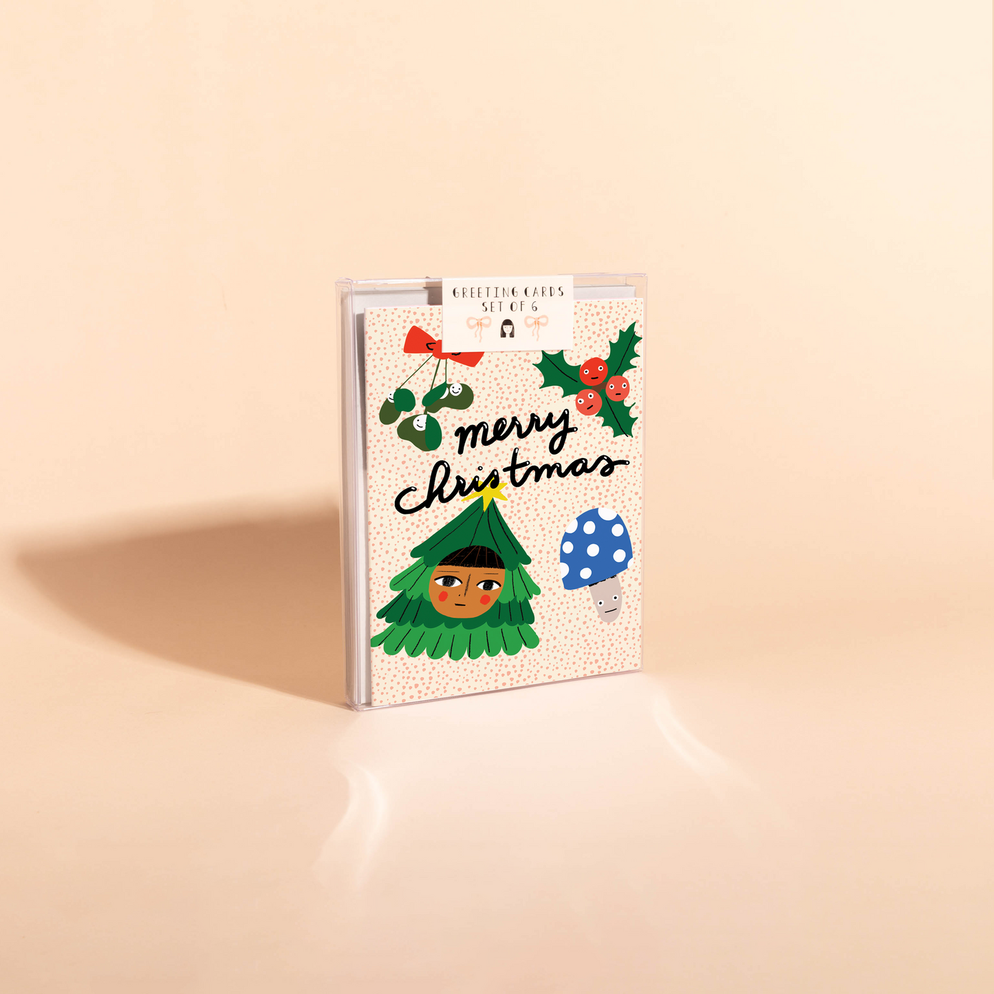 MERRY MUGS - Holiday Card Box Set of 6