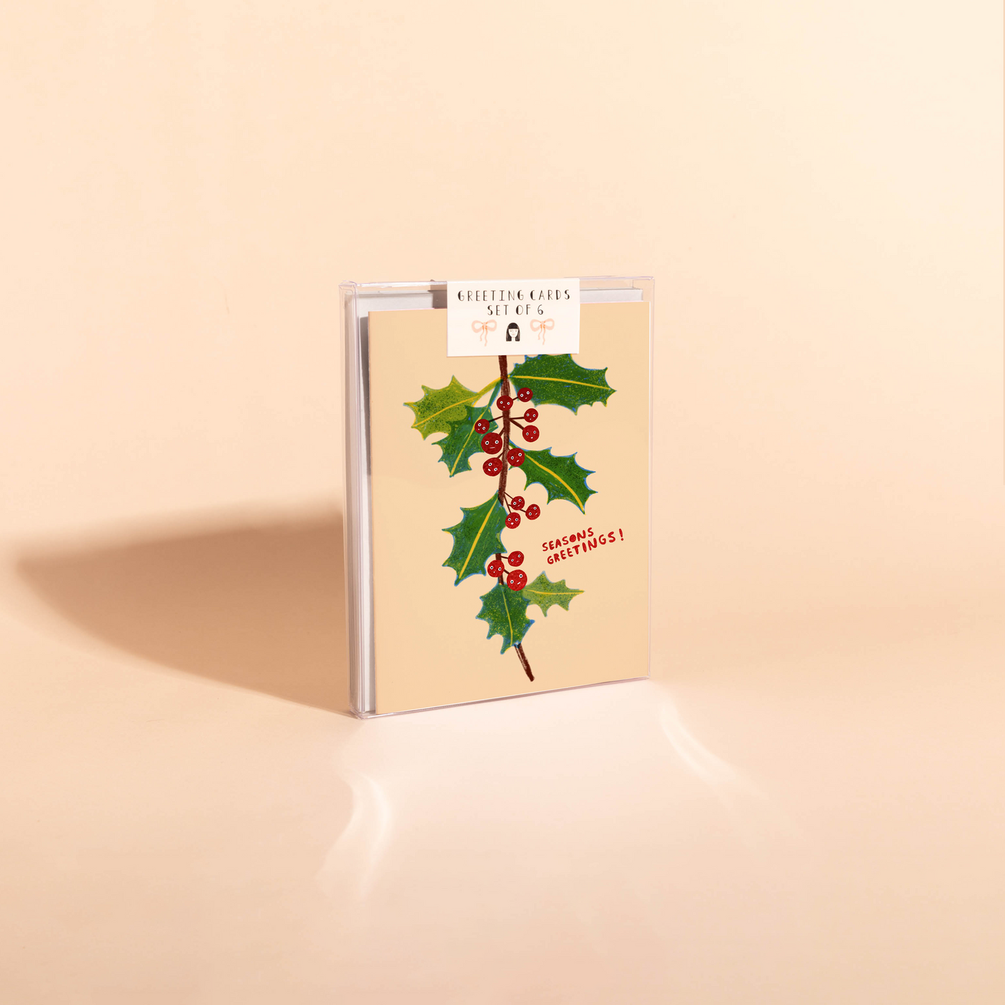 HOLLY FACES - Holiday Card Box Set of 6