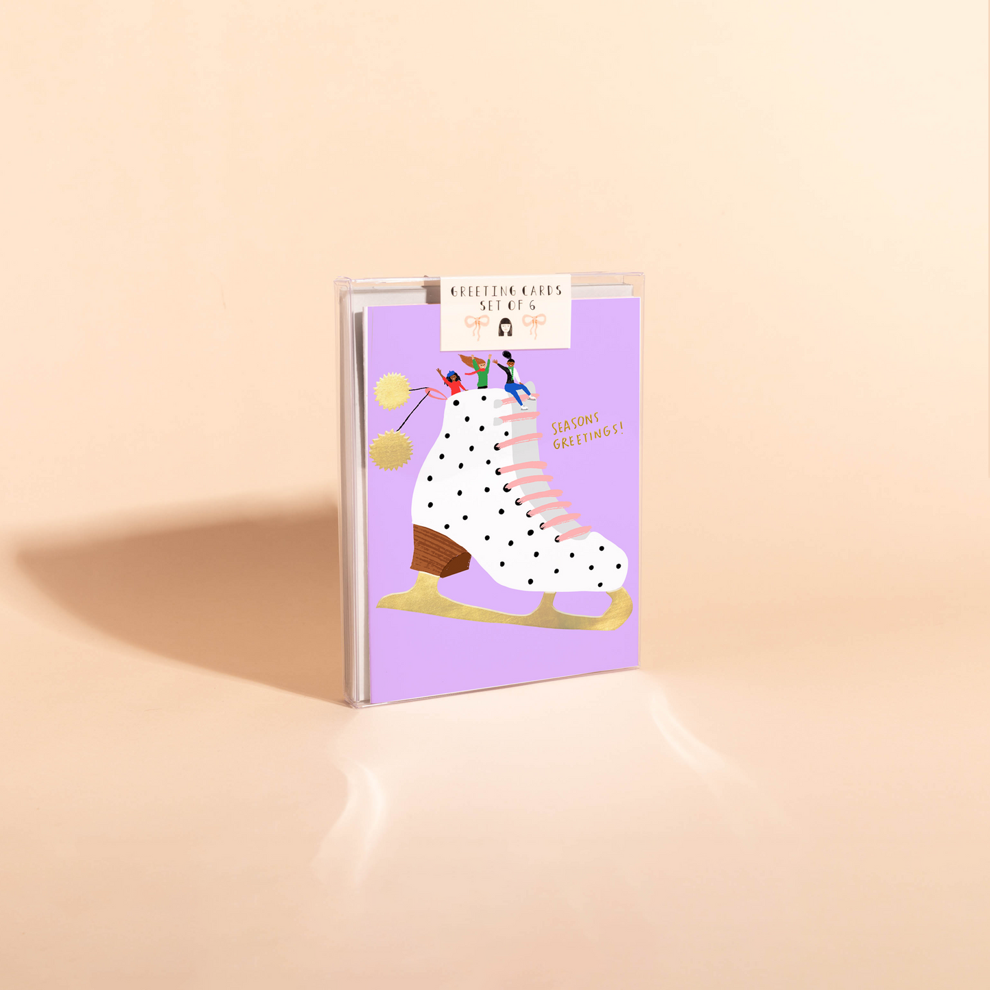 ICE SKATERS - Holiday Card Box Set of 6
