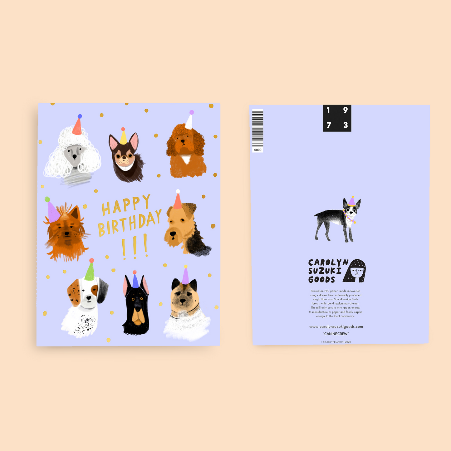 CANINE CREW - Birthday Card