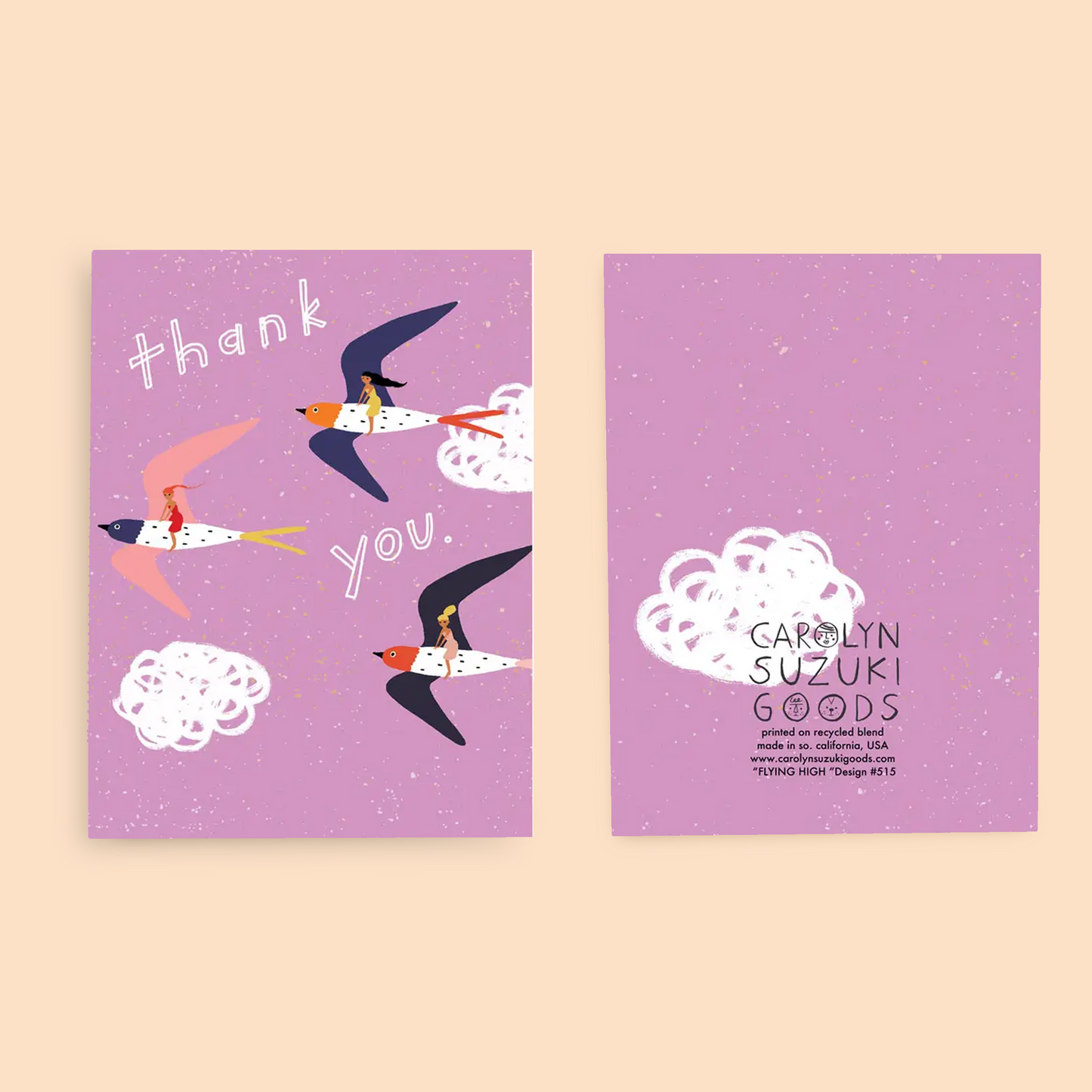 FLYING HIGH - Thank You Card - DSC