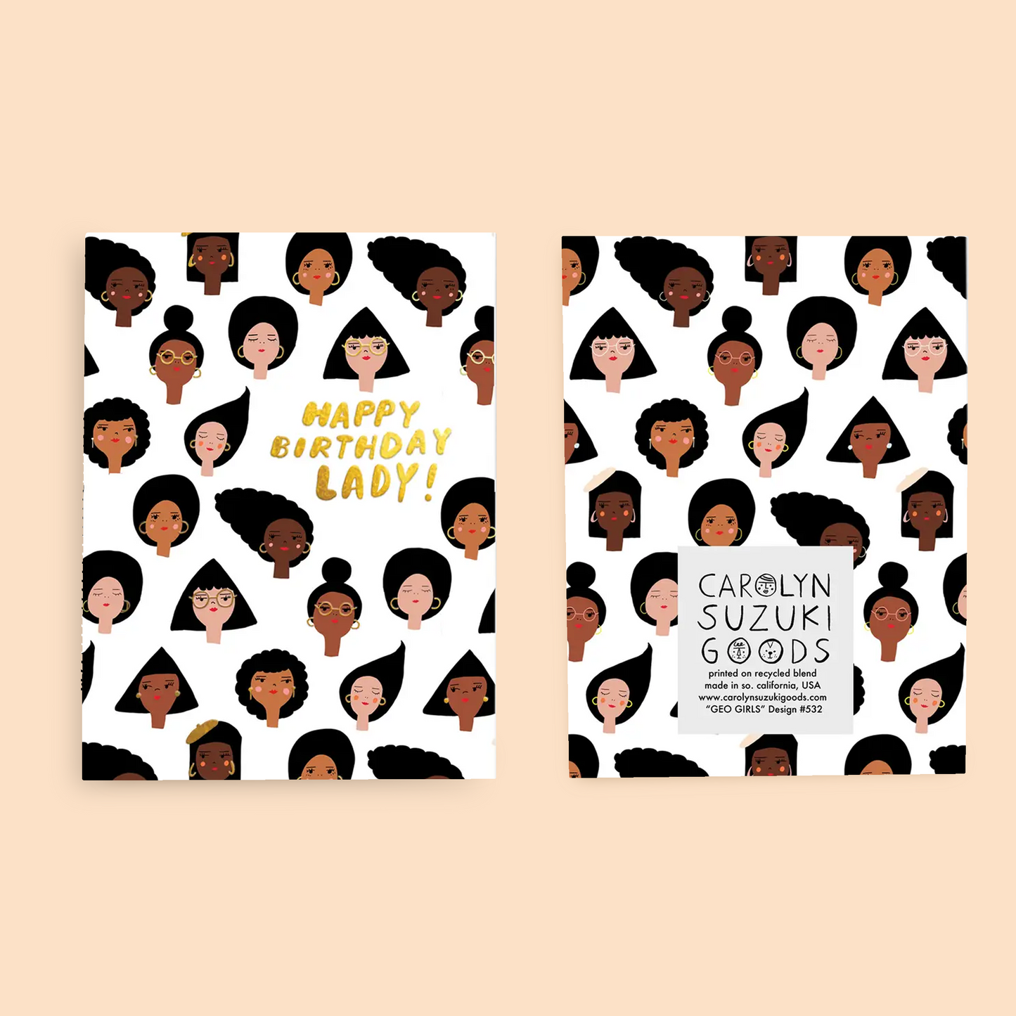 GEO GIRLS - Birthday Card