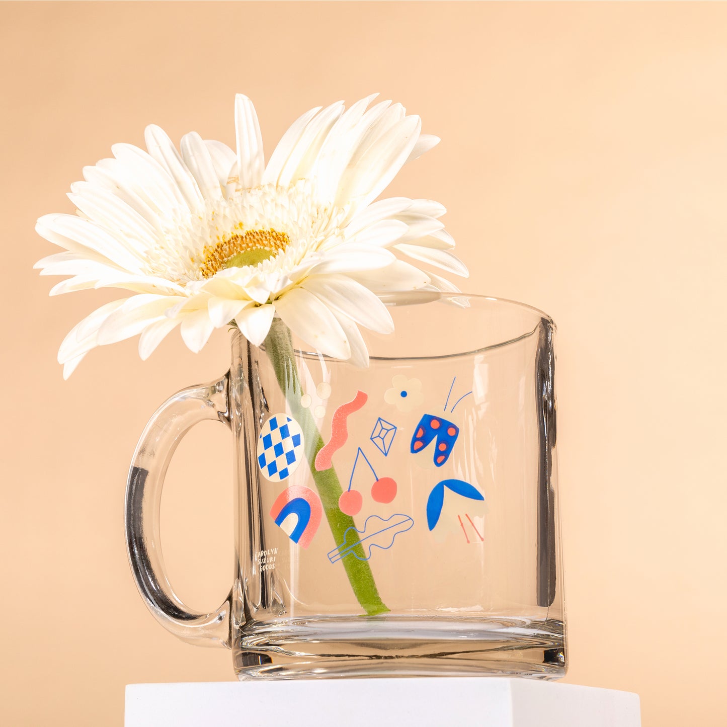 LADY BUG MUG - Glass Mug