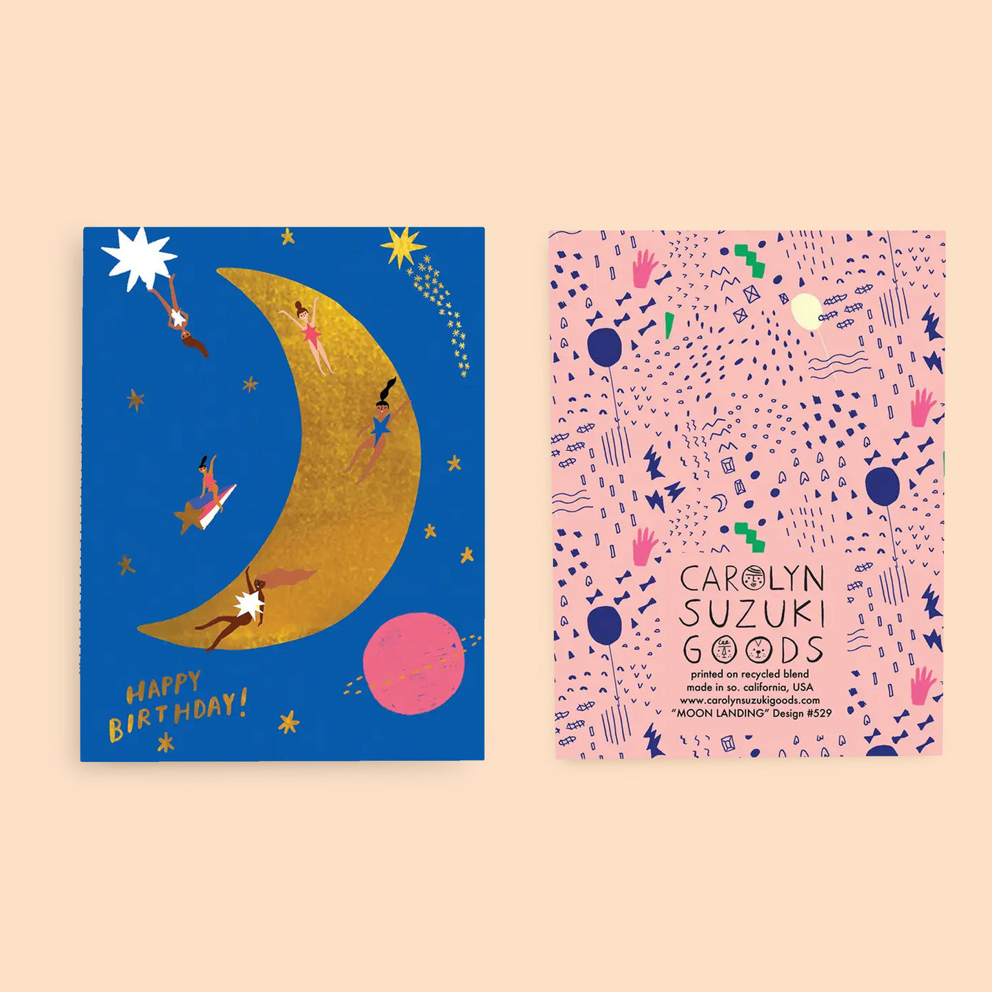 MOON LANDING - Birthday Card