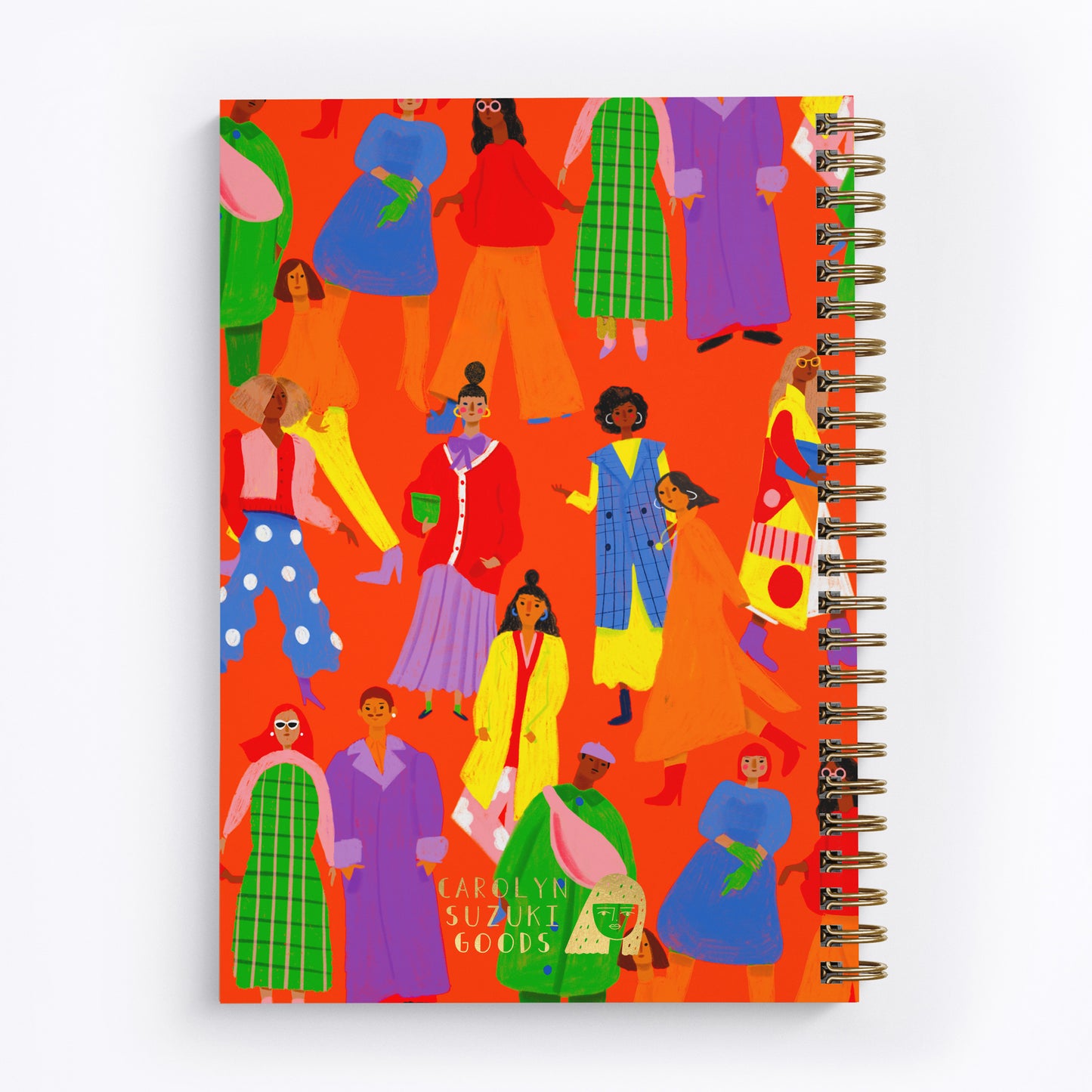 CITY FOLK LARGE SPIRAL NOTEBOOK