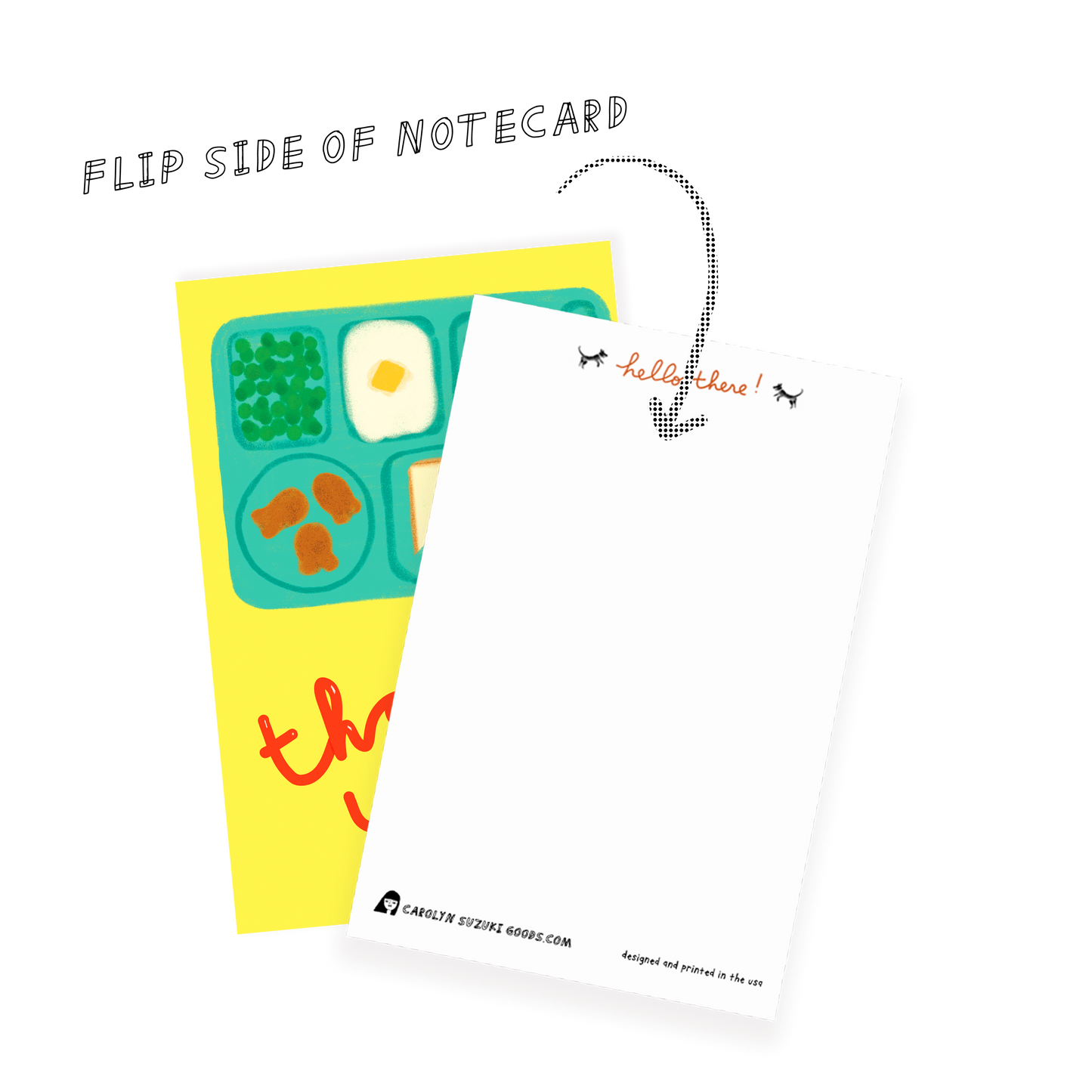 CAFETERIA TIMES - Notecard Single