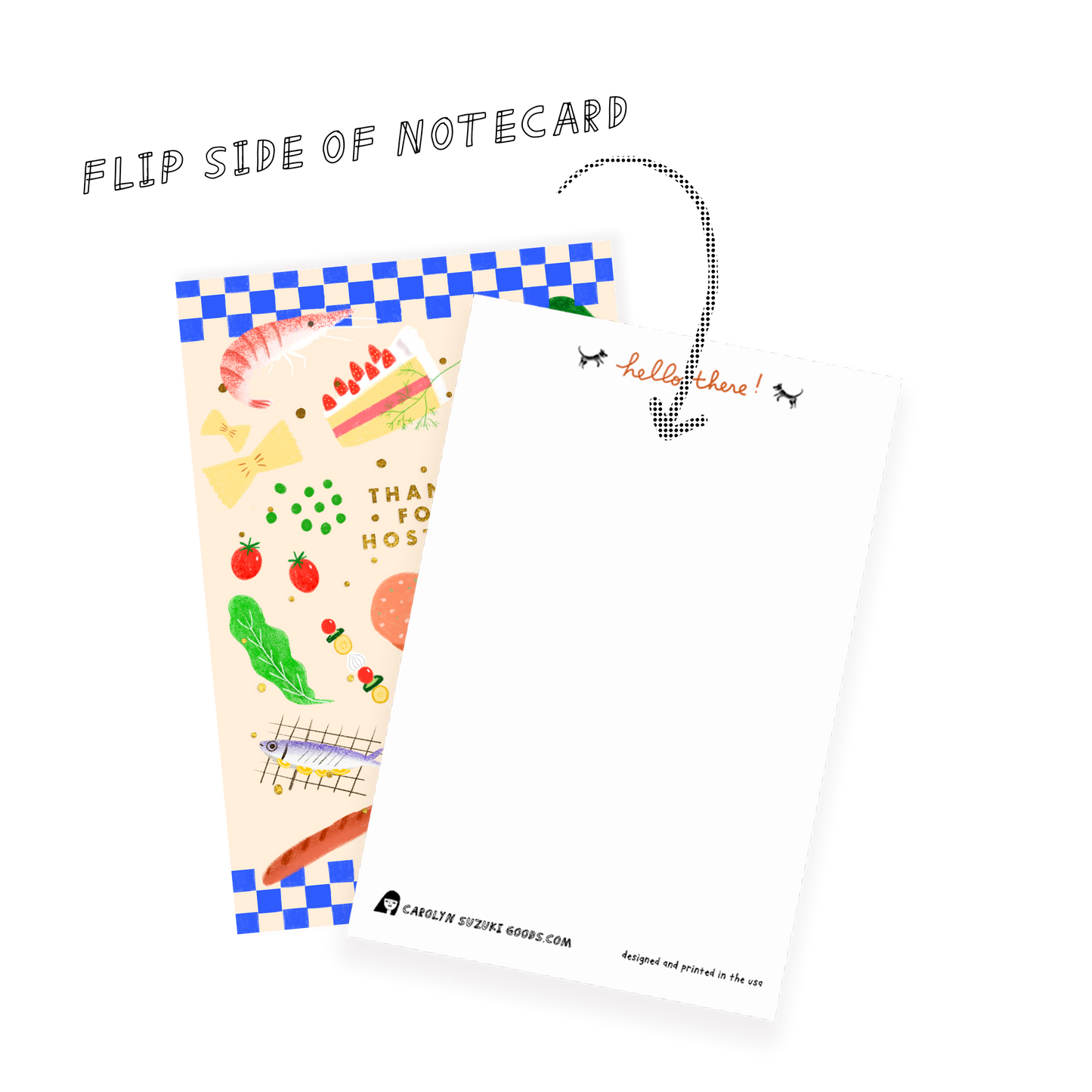 HOST WITH THE MOST - Notecard Single