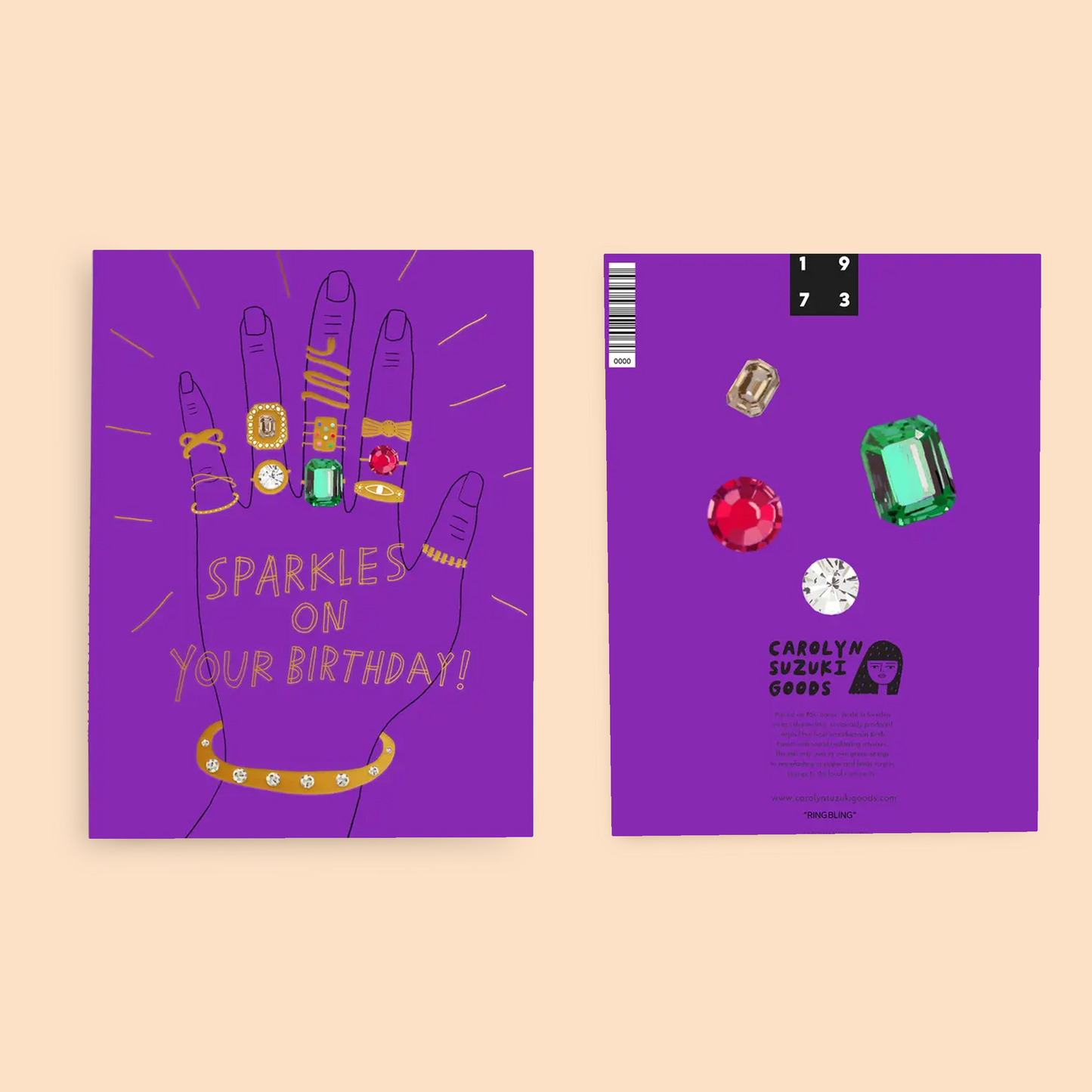 RING BLING - Birthday Card