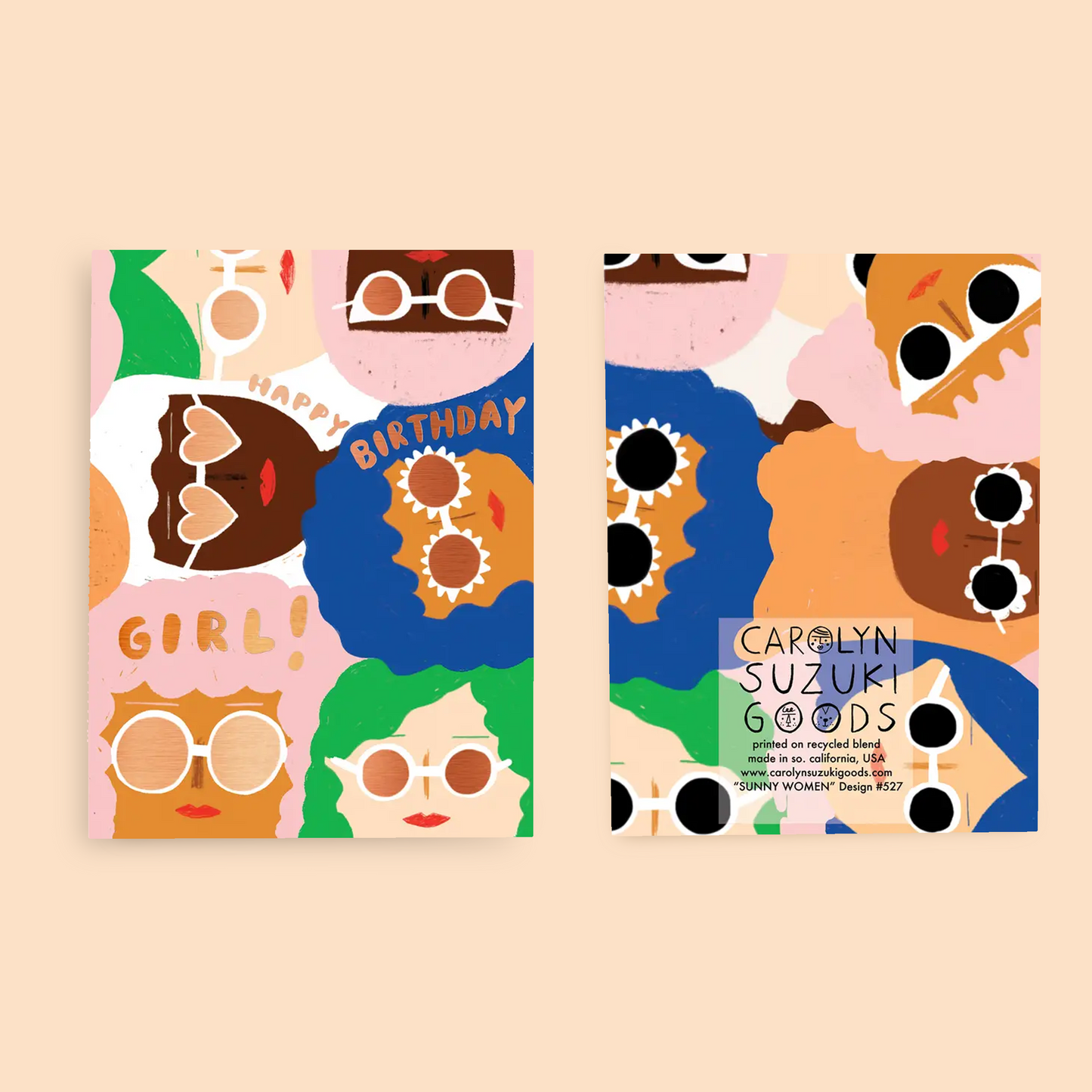 SUNNY WOMEN - Birthday Card