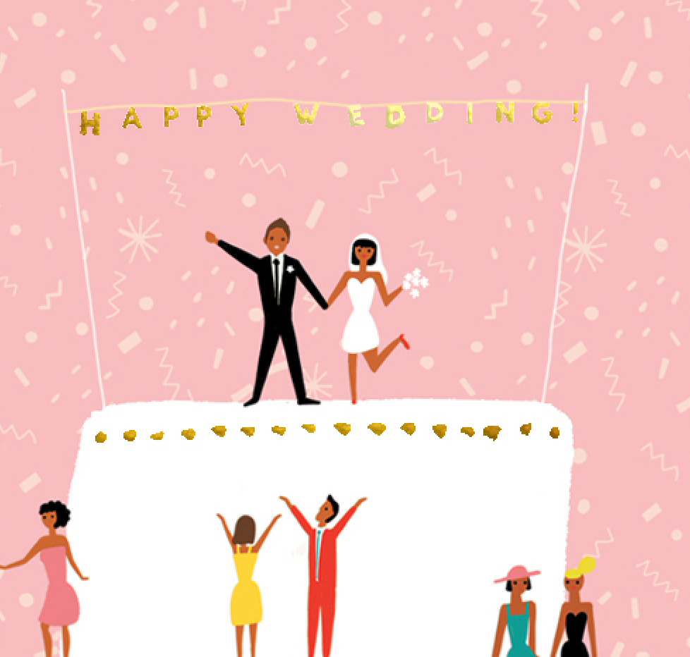 WEDDING CAKE - Wedding Card