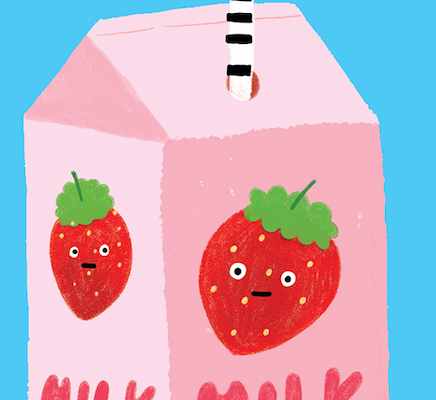 STRAWBERRY MILK - Birthday Card
