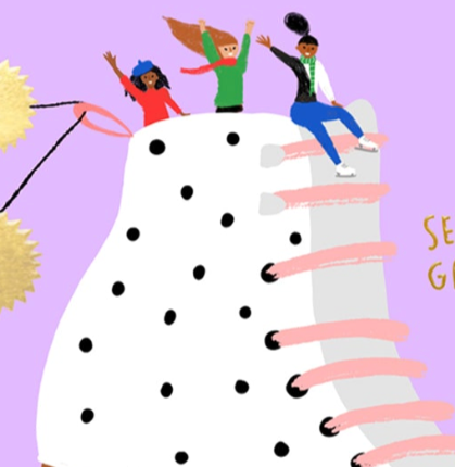 ICE SKATERS - Holiday Card