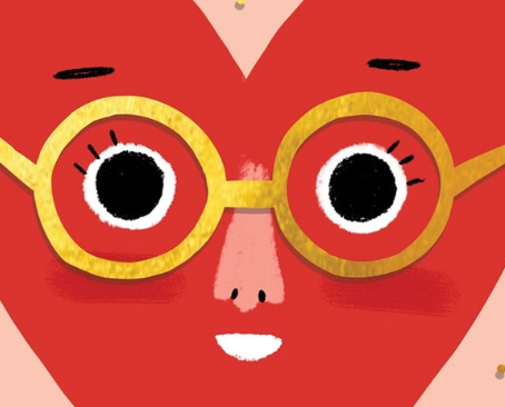 HEART FACE - Valentine's Day Card