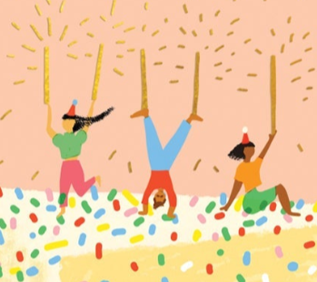 CONFETTI CAKE - Birthday Card