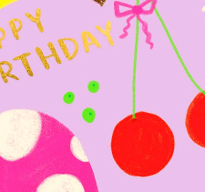 JUICY FRUIT -Birthday Card