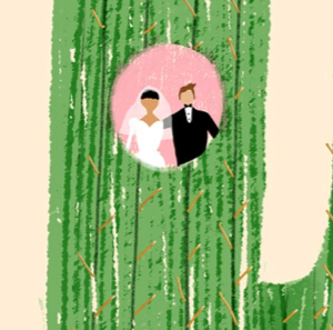 SAGUARO WEDDING - Wedding Card