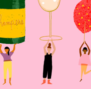 CHAMPAGNE WISHES - Birthday Card