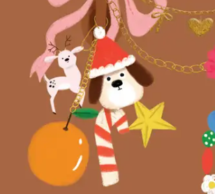 YULETIDE HAND BAG - Holiday Card Box Set of 6