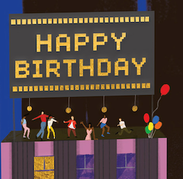 BRIGHT LIGHTS BIG CITY TK - Birthday Card
