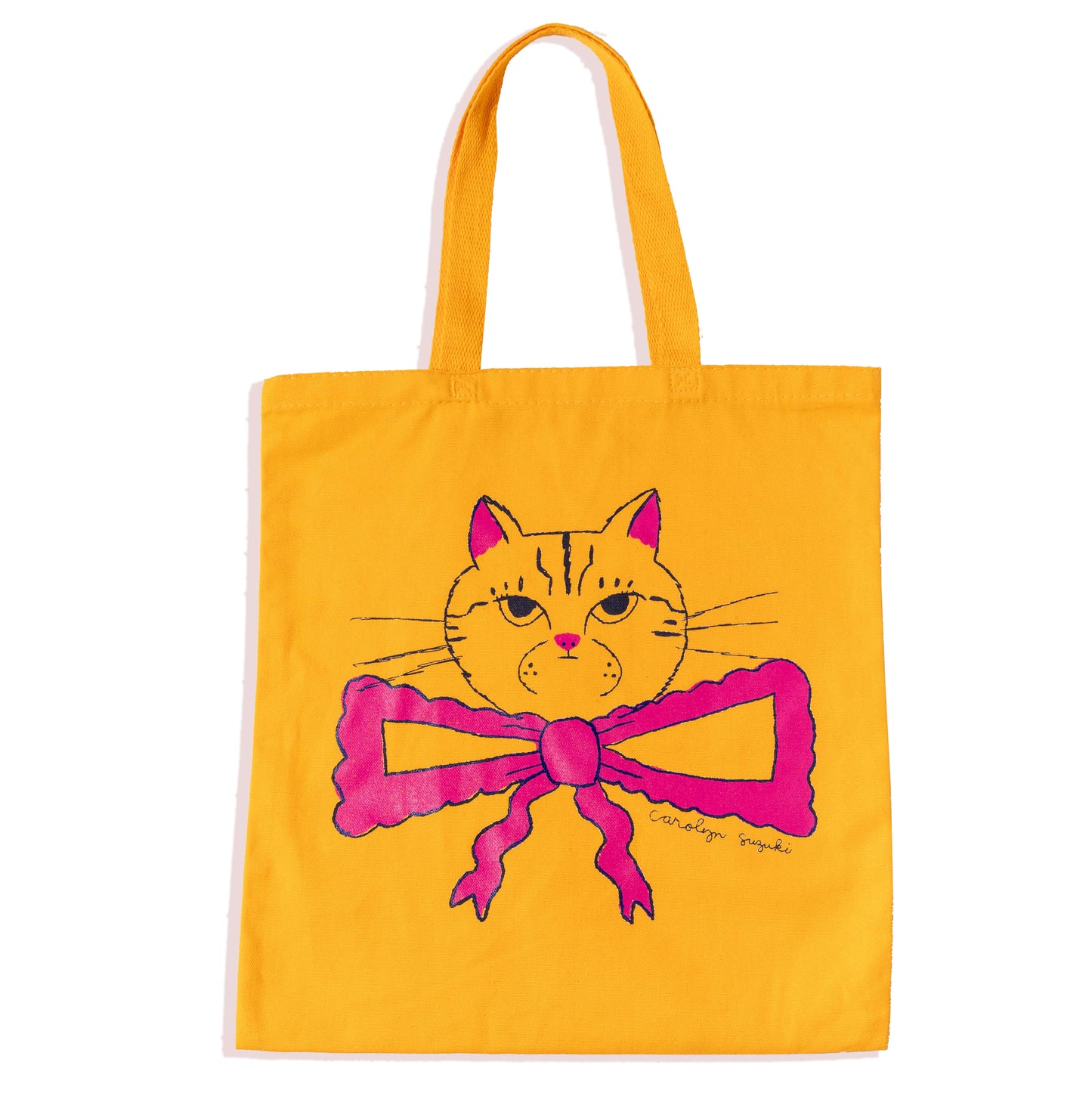 YELLOW FANCY CAT TOTE