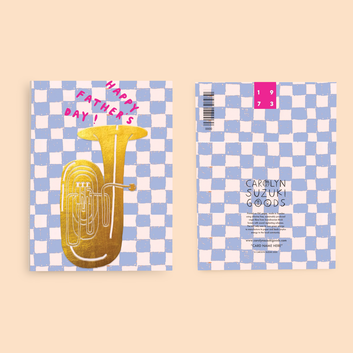 TUBA FOR DAD - Father's Day Card